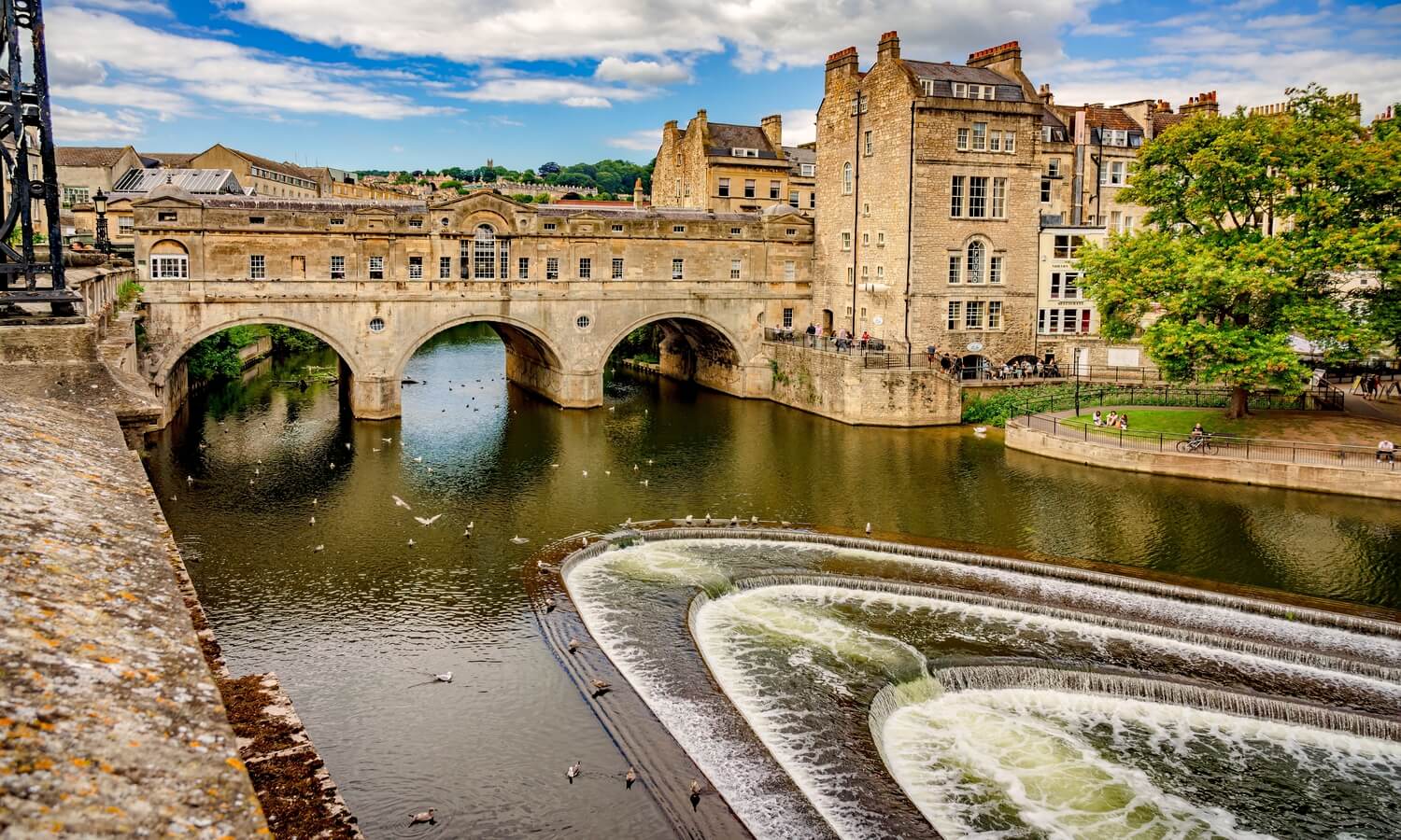 Bath city skyline UNESCO World Heritage Site England