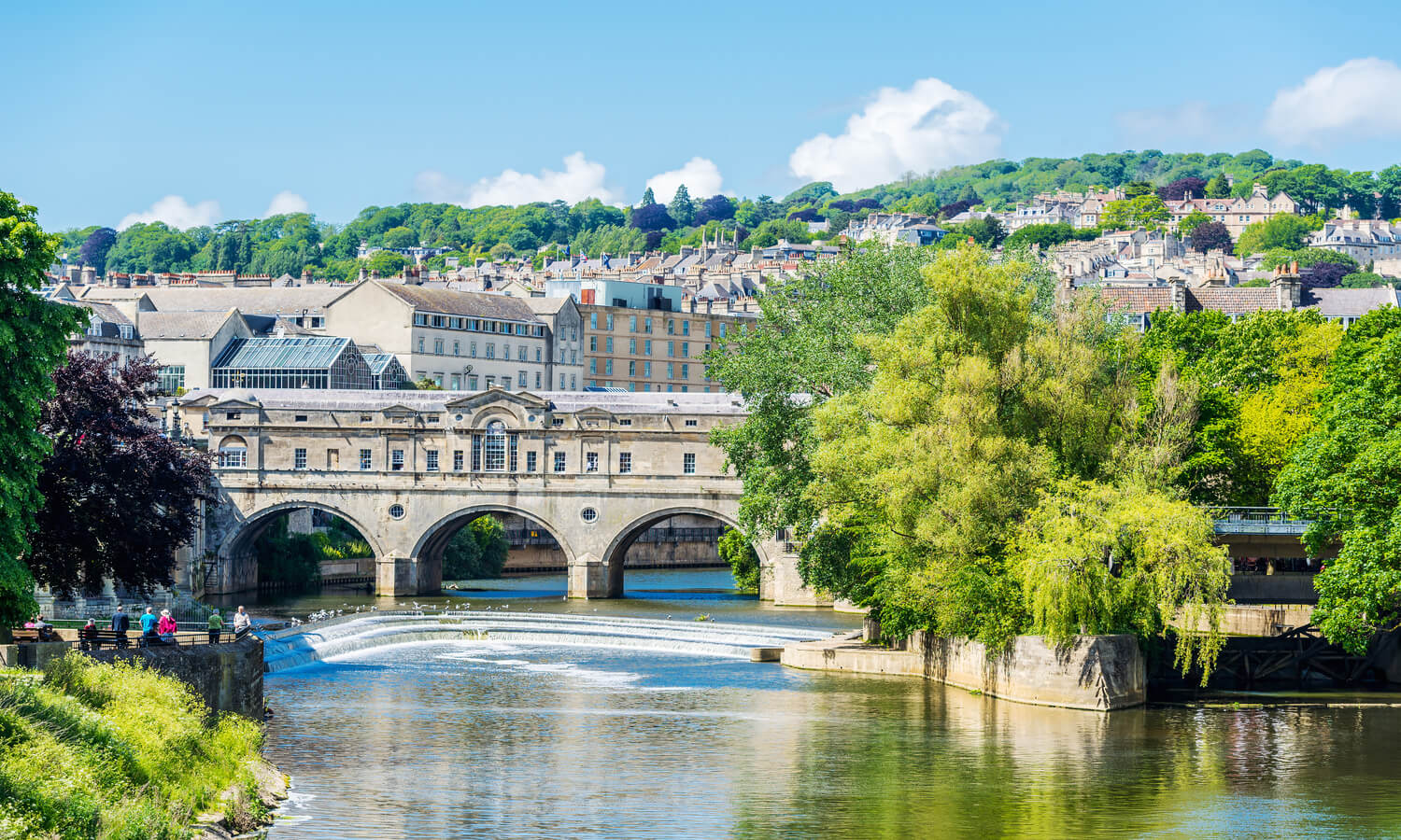Roman Baths ancient ruins and thermal spring in Bath England