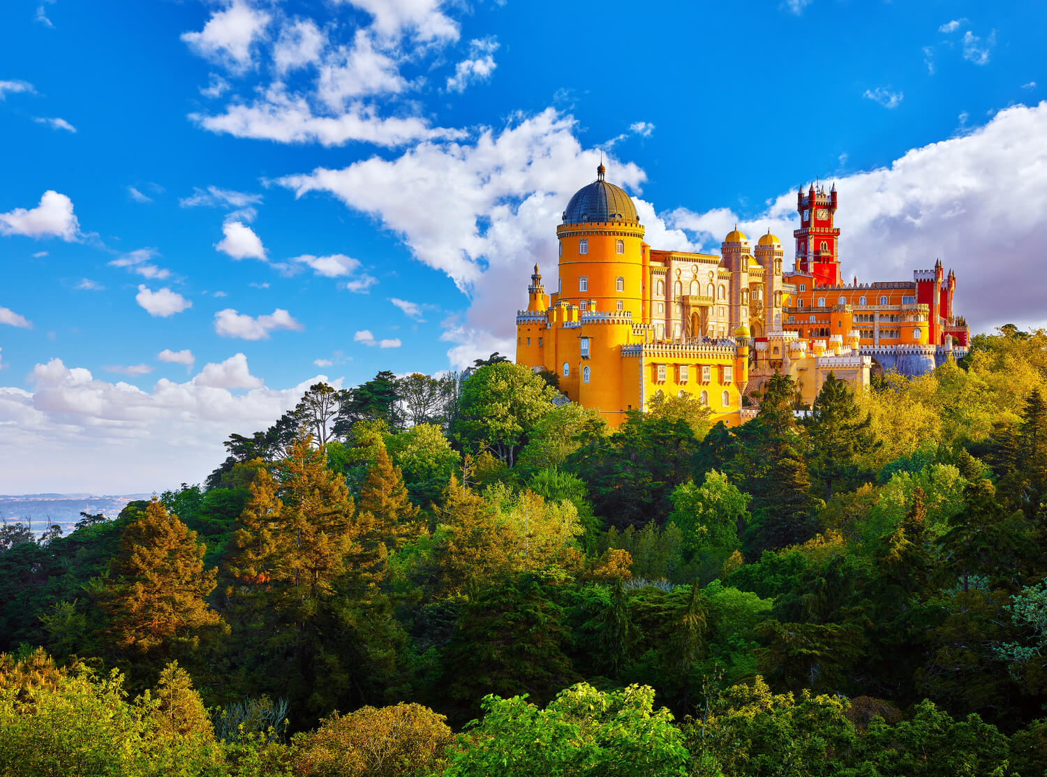 Sintra Pena Palace gardens UNESCO World Heritage Portugal