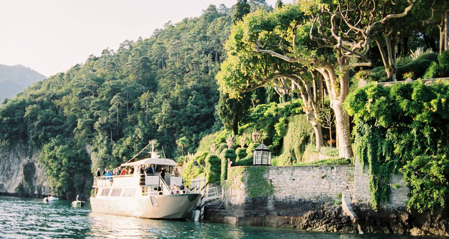 Lake Como boat cruise Bellagio Villa Balbianello Northern Italy