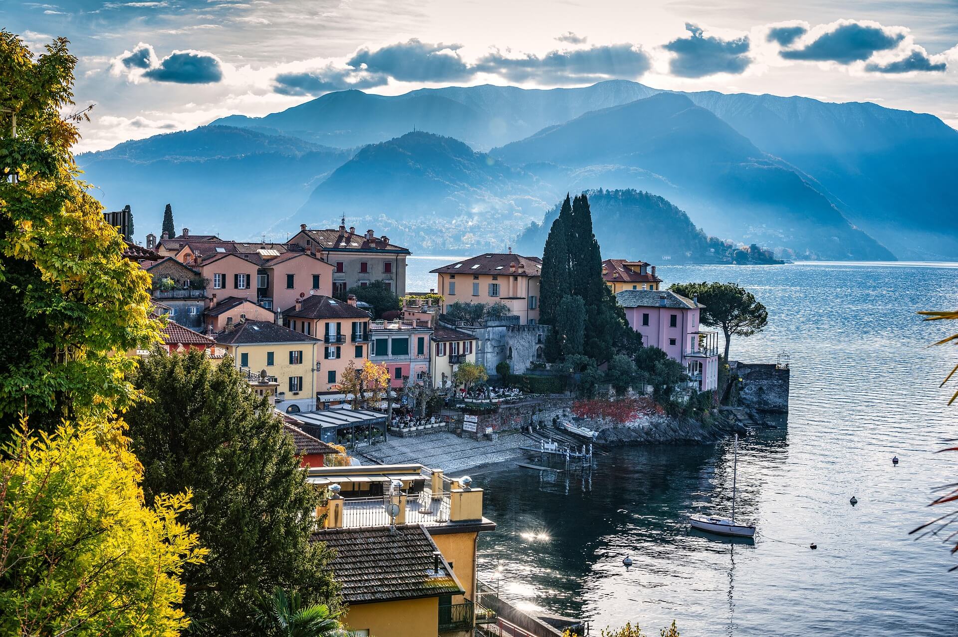 Bellagio Pearl of the Lake ferry Lake Como Northern Italy