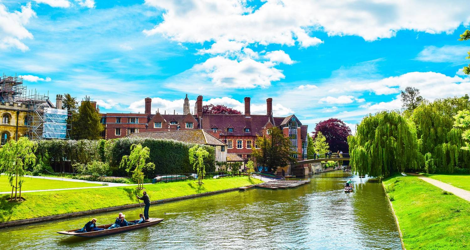 Oxford Gothic spires and university colleges England