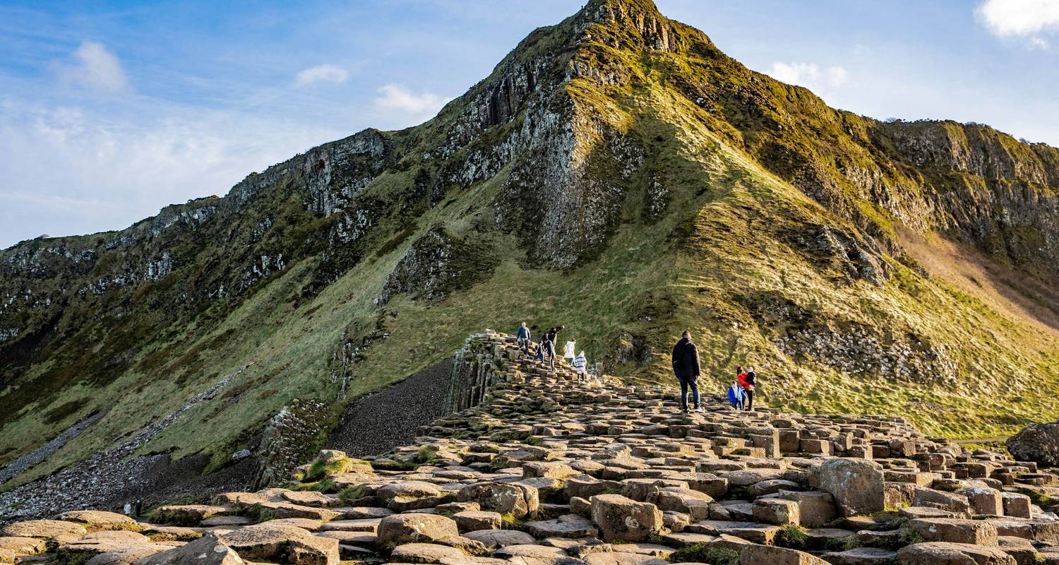 Giant's Causeway hexagonal basalt stones Northern Ireland