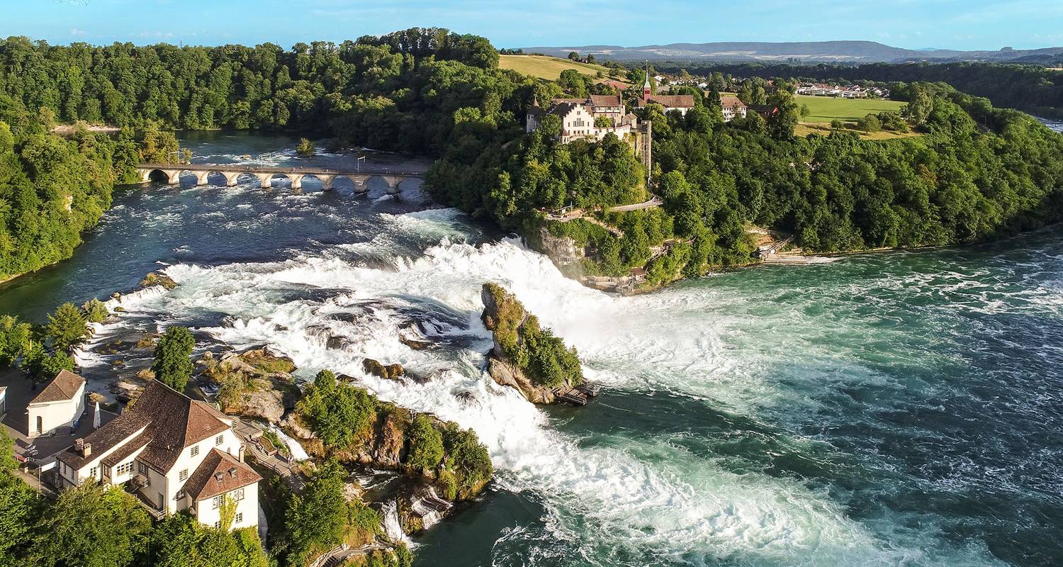 Rhine Falls Europe's largest waterfall Zurich Switzerland