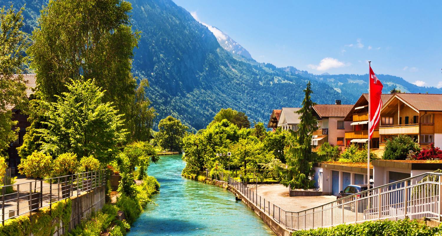 Lucerne Chapel Bridge Old Town Mount Titlis Rotair cable car Switzerland
