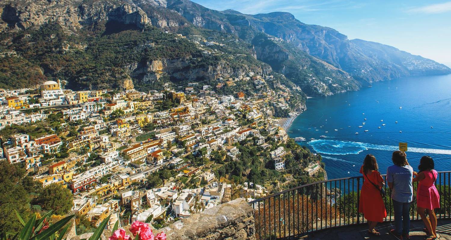 Capri Faraglioni rocks and Augustus Gardens