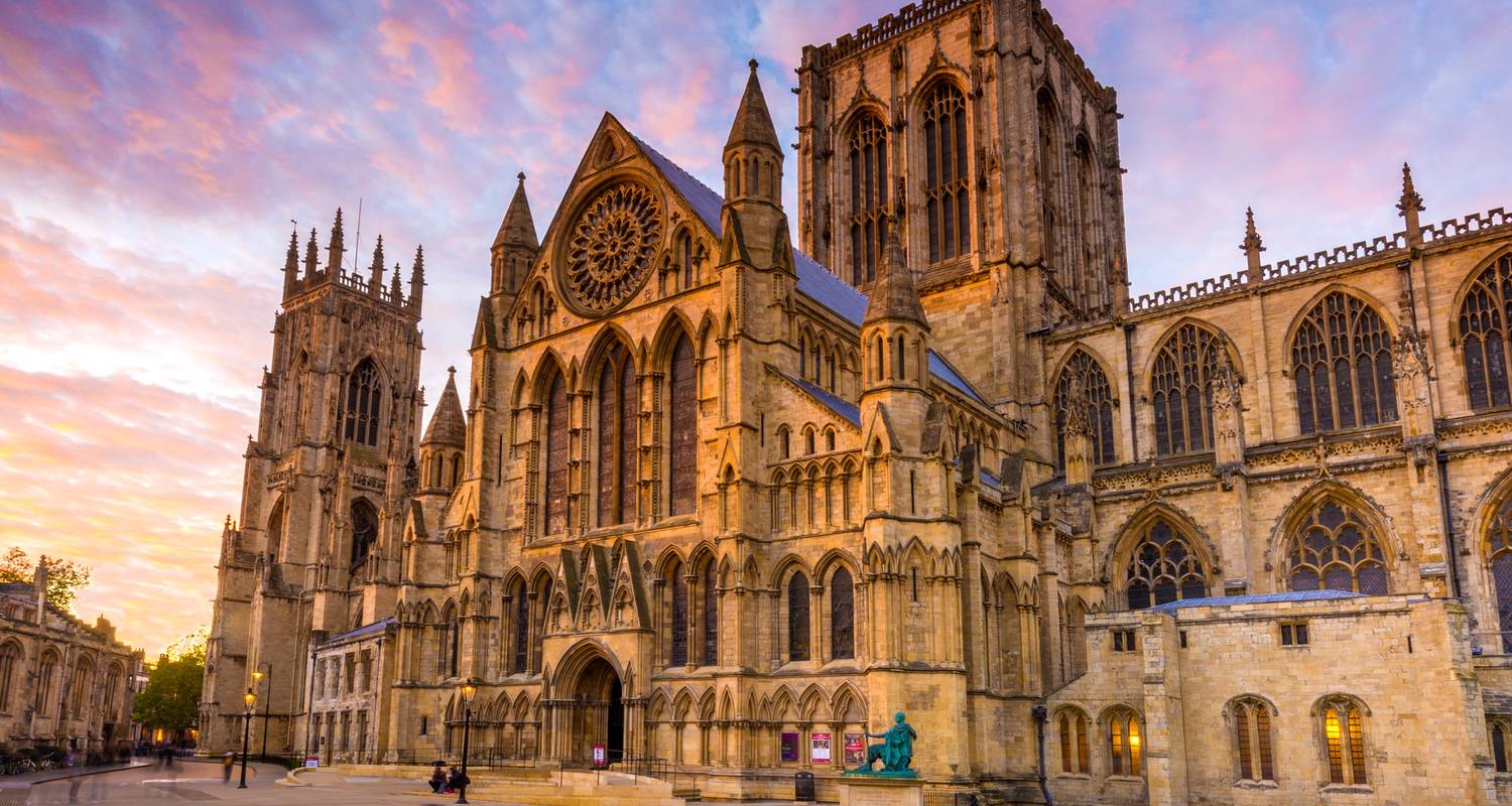 York Minster medieval city walls York England