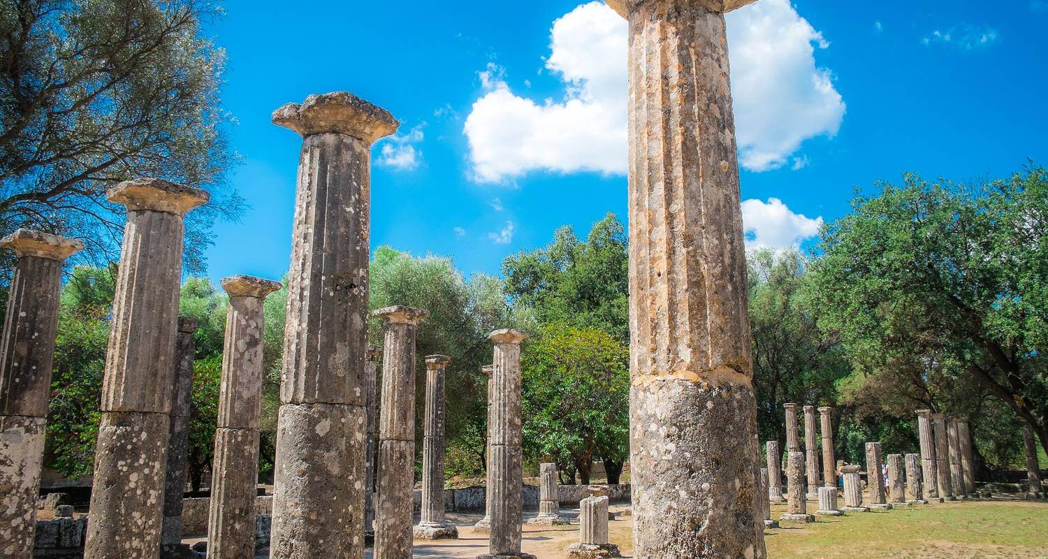 Olympia archaeological site Sanctuary of Olympian Zeus Greece