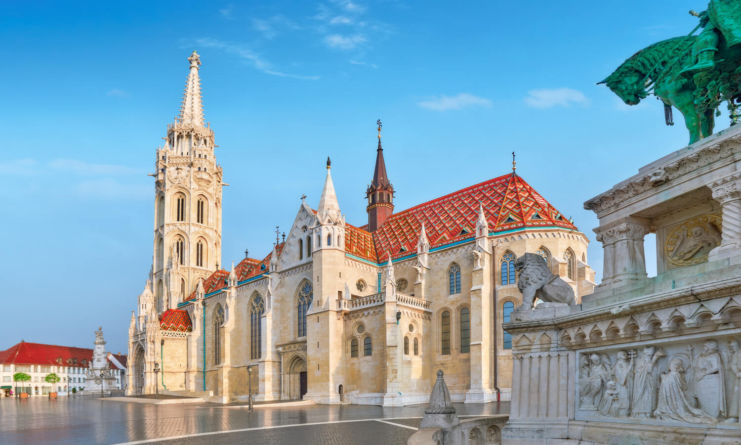 Panoramic view Danube Hungarian Parliament from Castle District