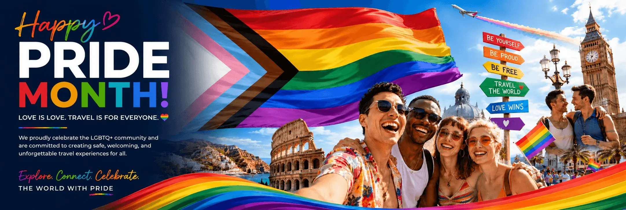 Click Tours - Happy Pride Month – Love is Love. Travel is for Everyone.
